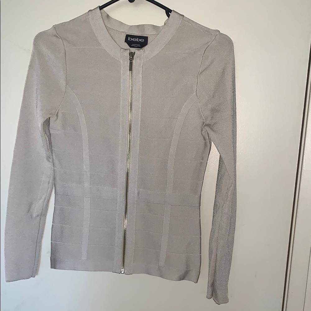Gently Loved Bebe Women's Gray Jacket Skirt